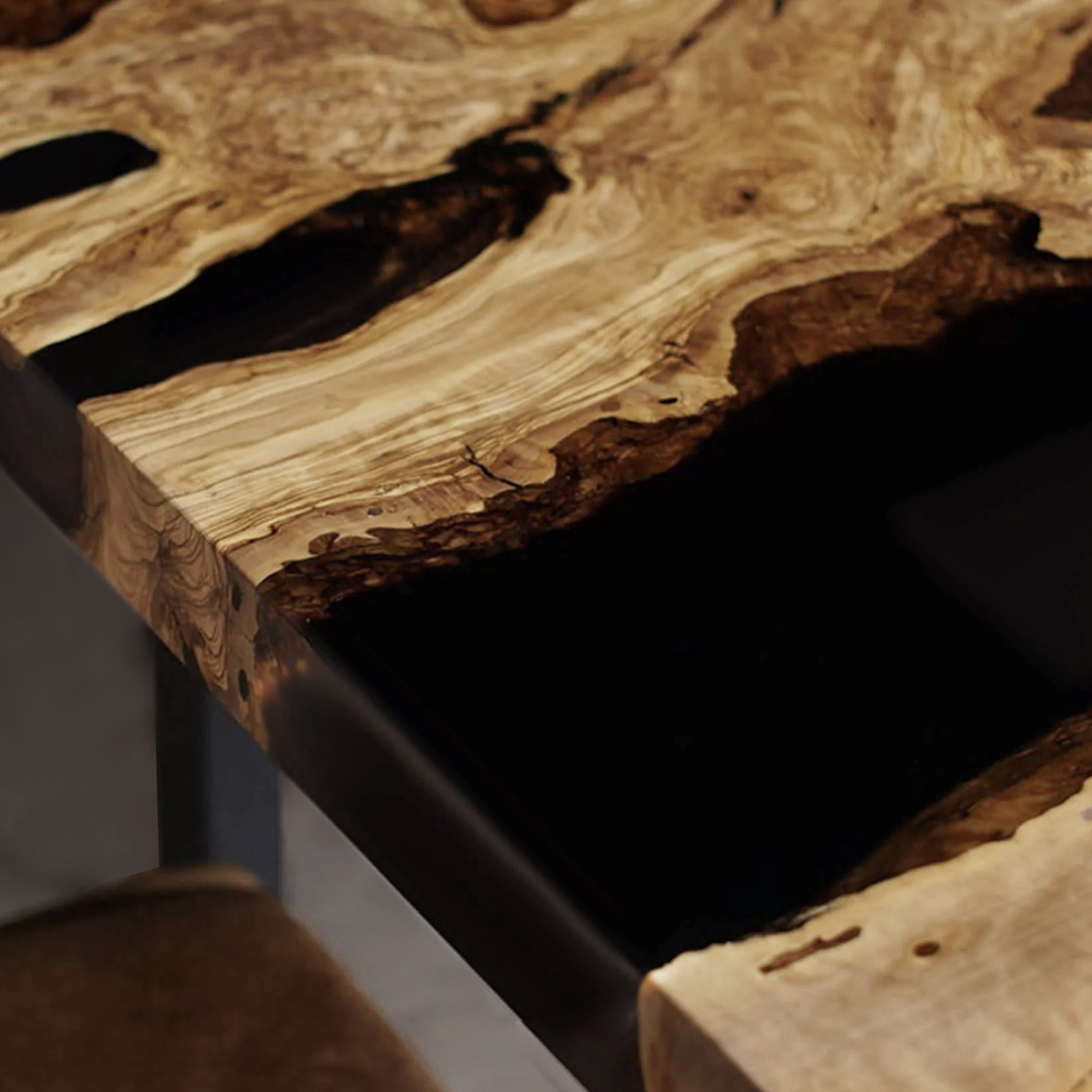 Olivewood Epoxy Table