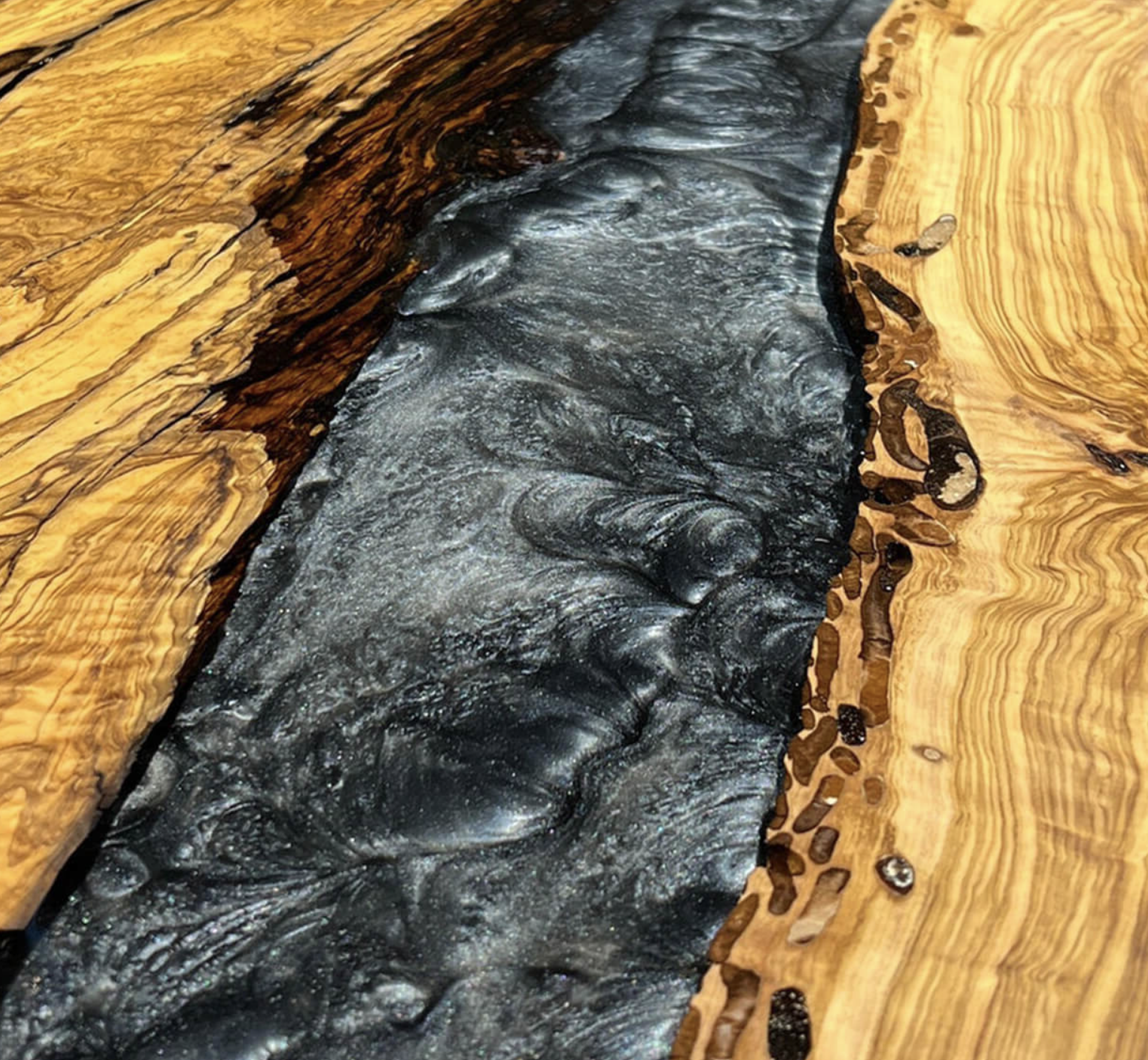 Olivewood Epoxy Table
