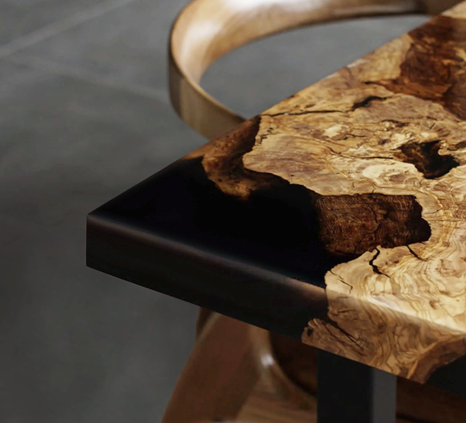 Olivewood Epoxy Table