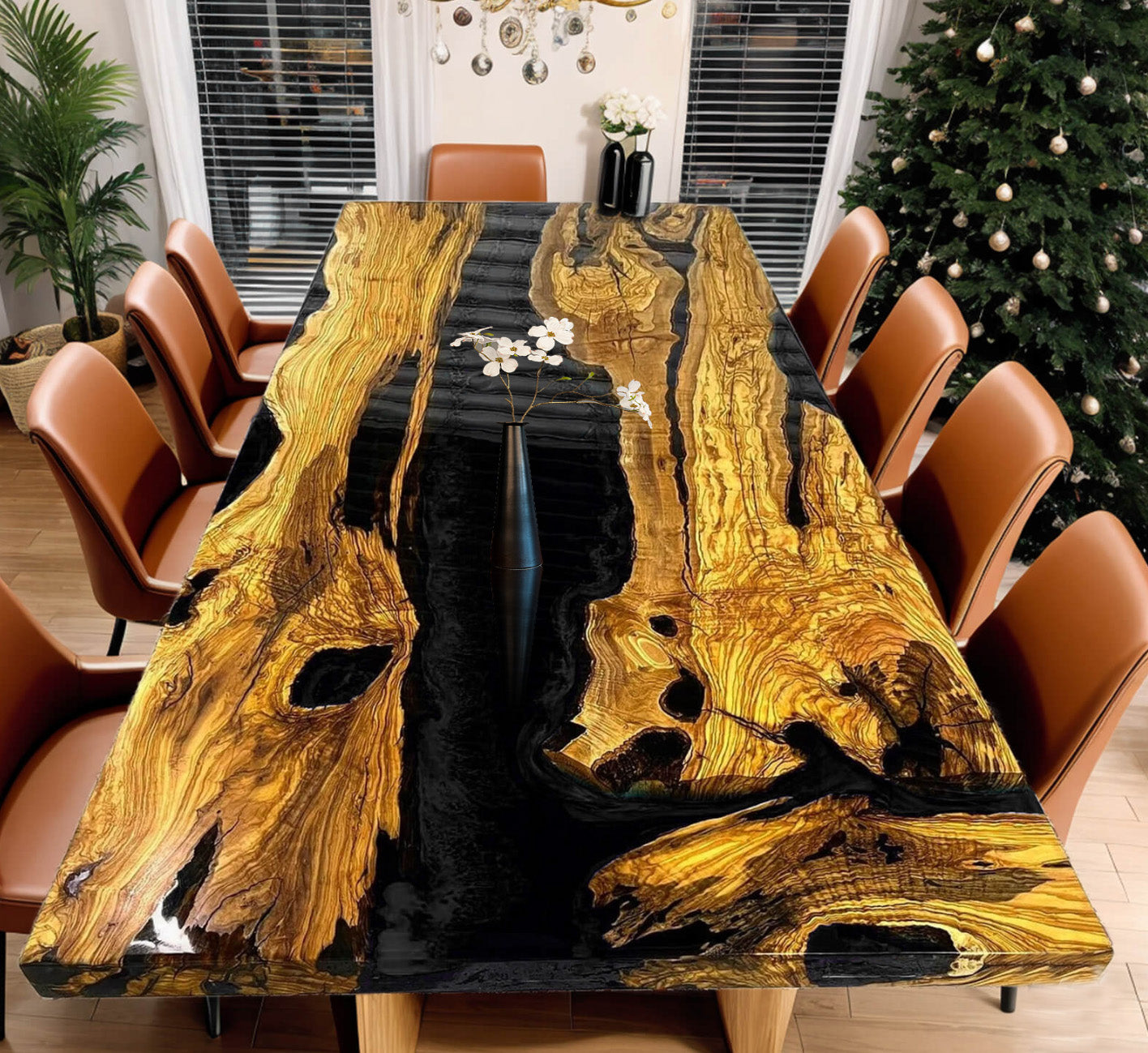 Olivewood Epoxy Table