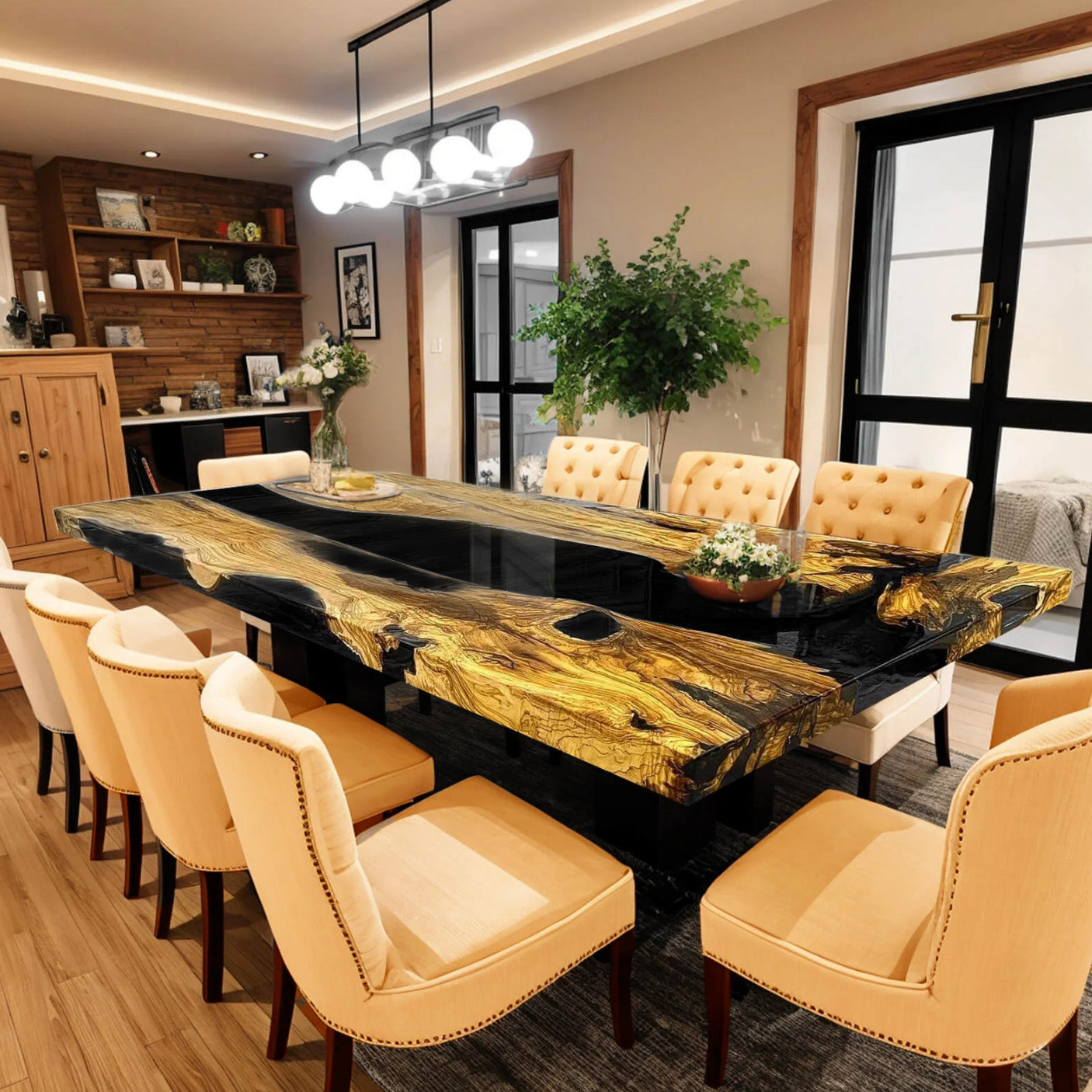 Olivewood Epoxy Table
