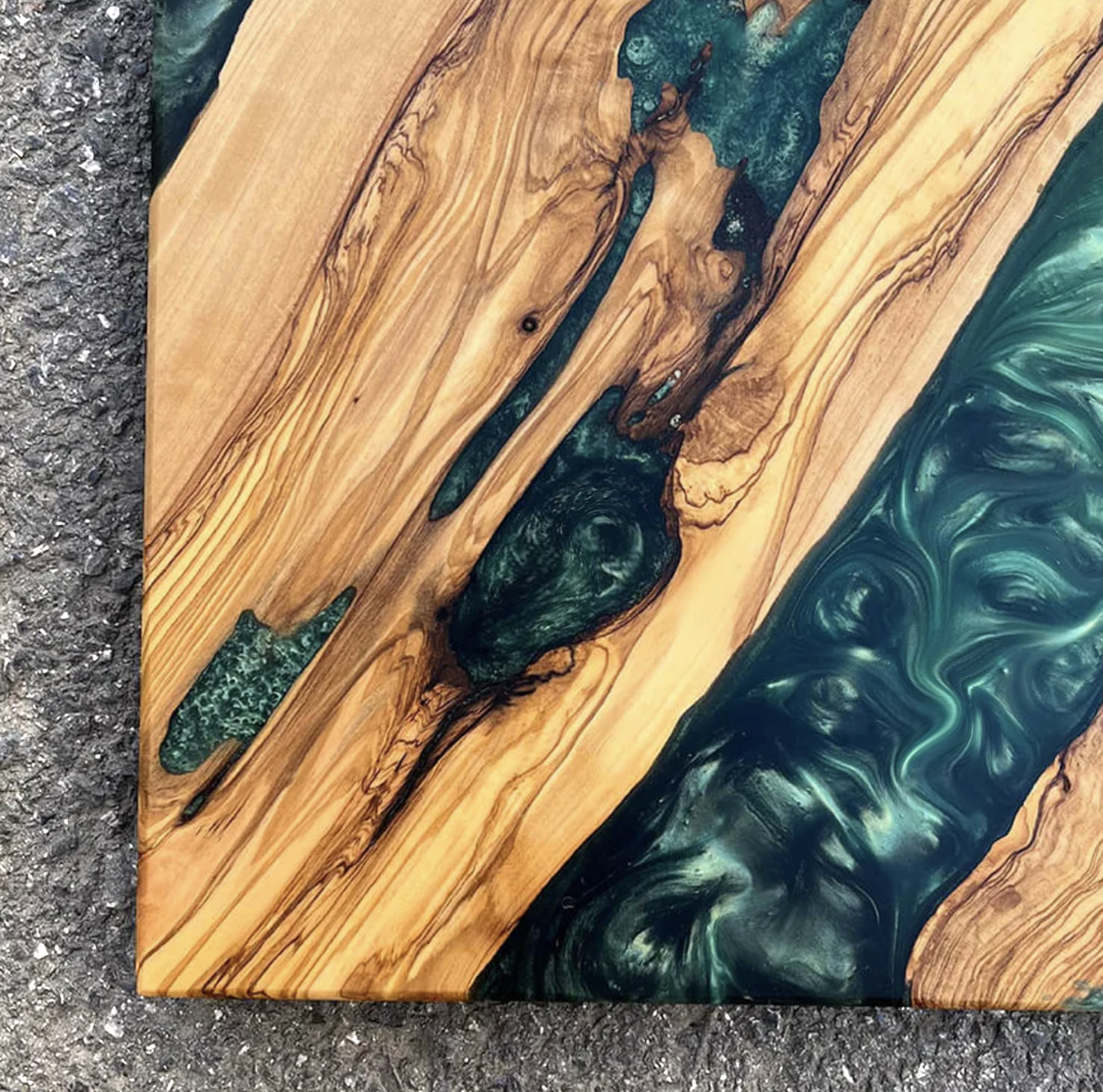 Olivewood Epoxy Table