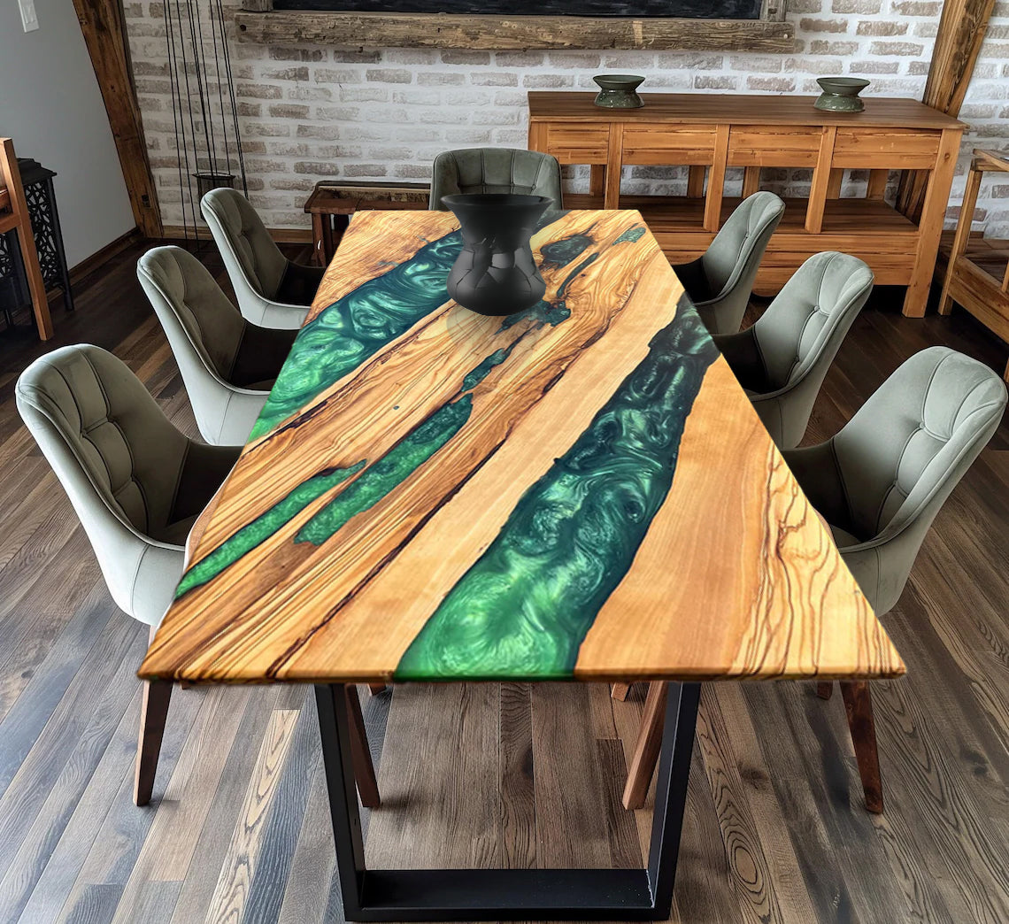 Olivewood Epoxy Table