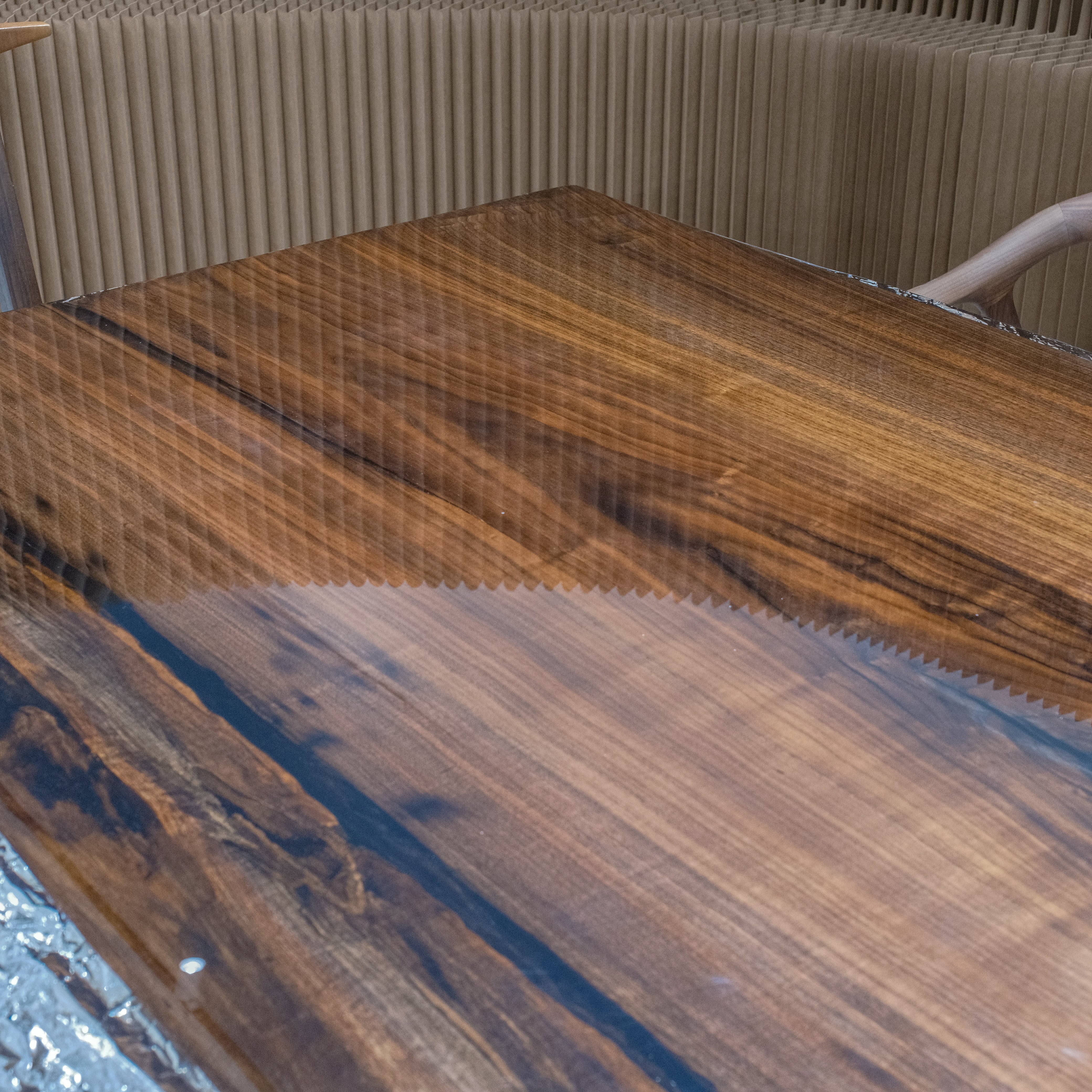 Black Walnut Epoxy Table | XBZB7072