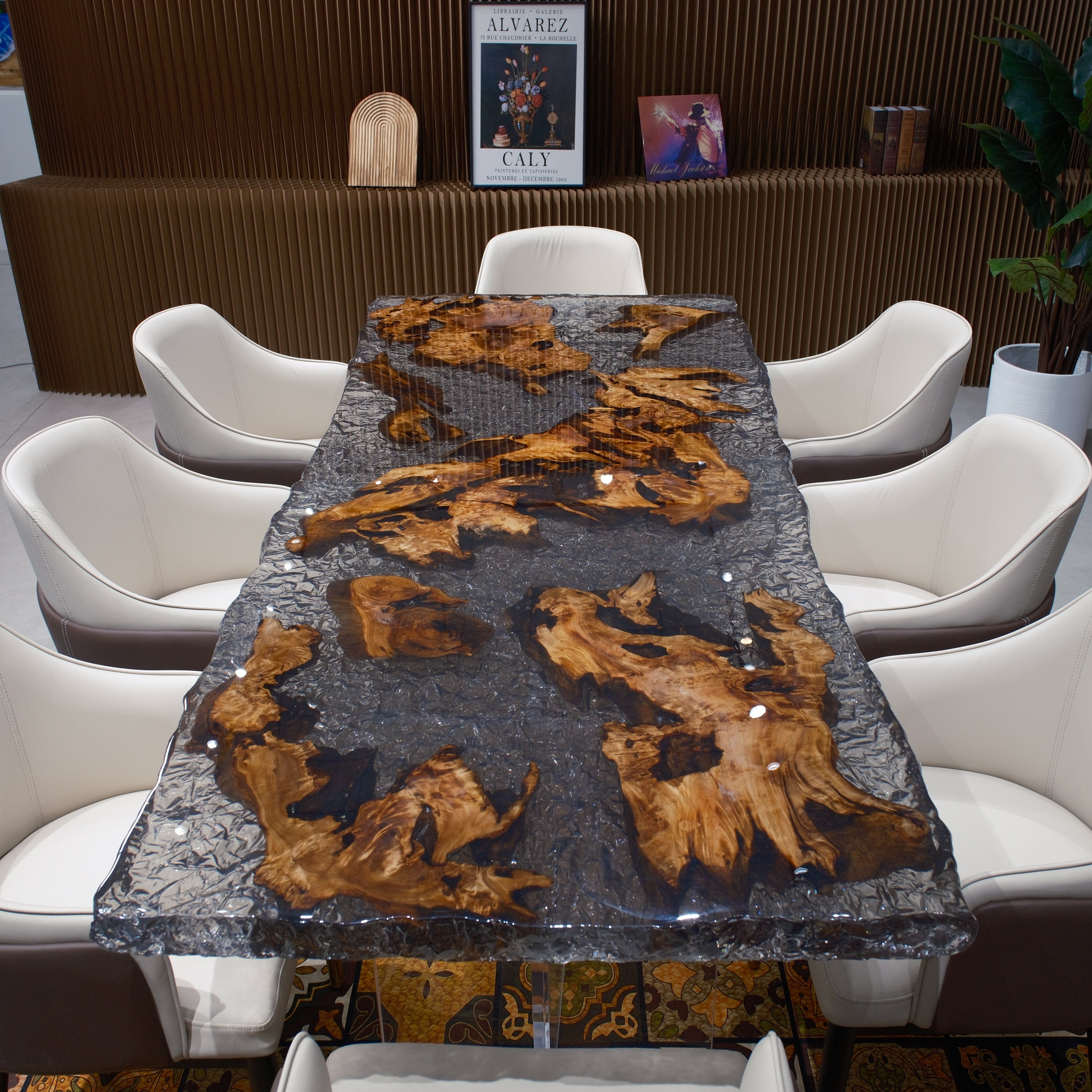 Cedar Burl Epoxy Table | XSZB11010