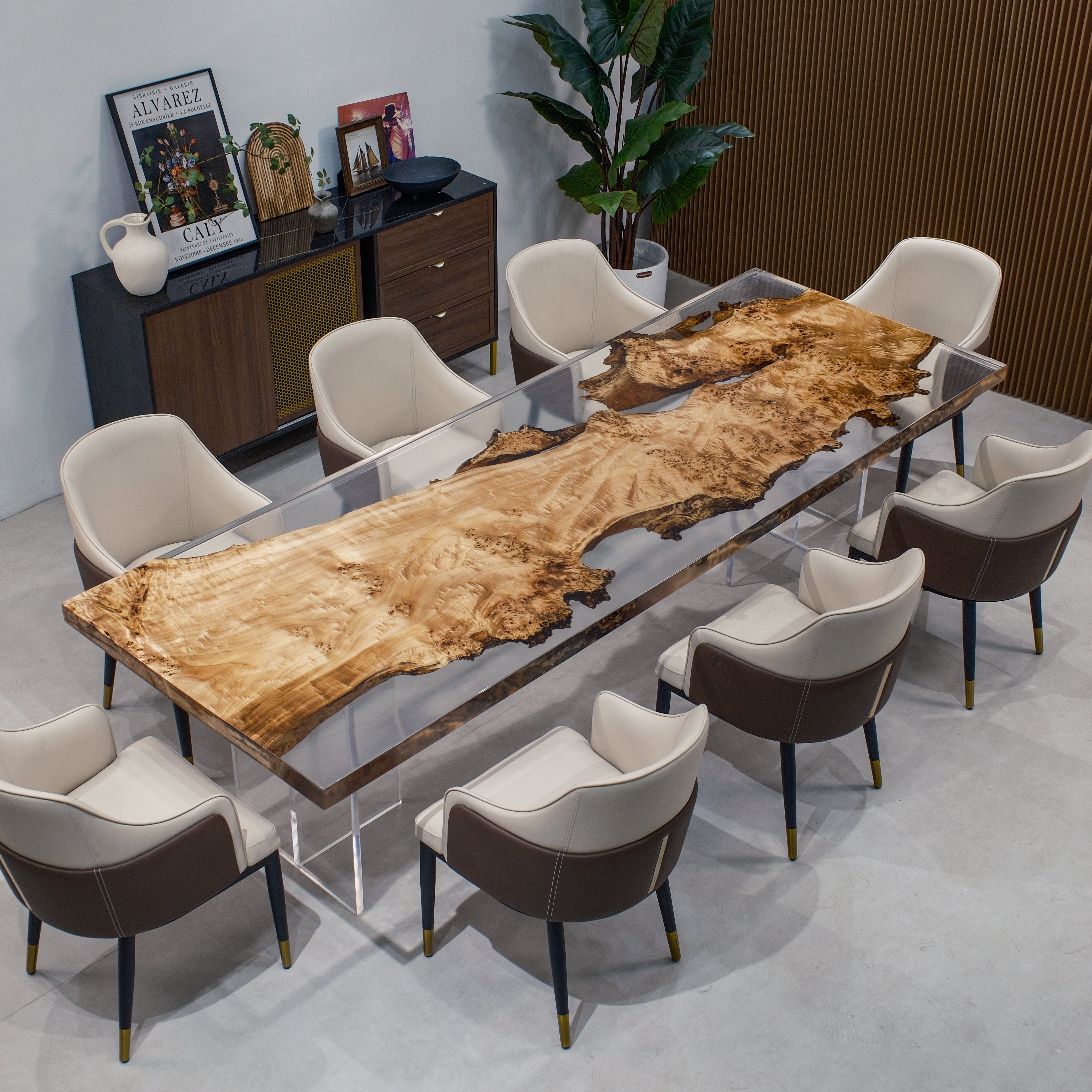 Poplar Epoxy Table | XFZB4115