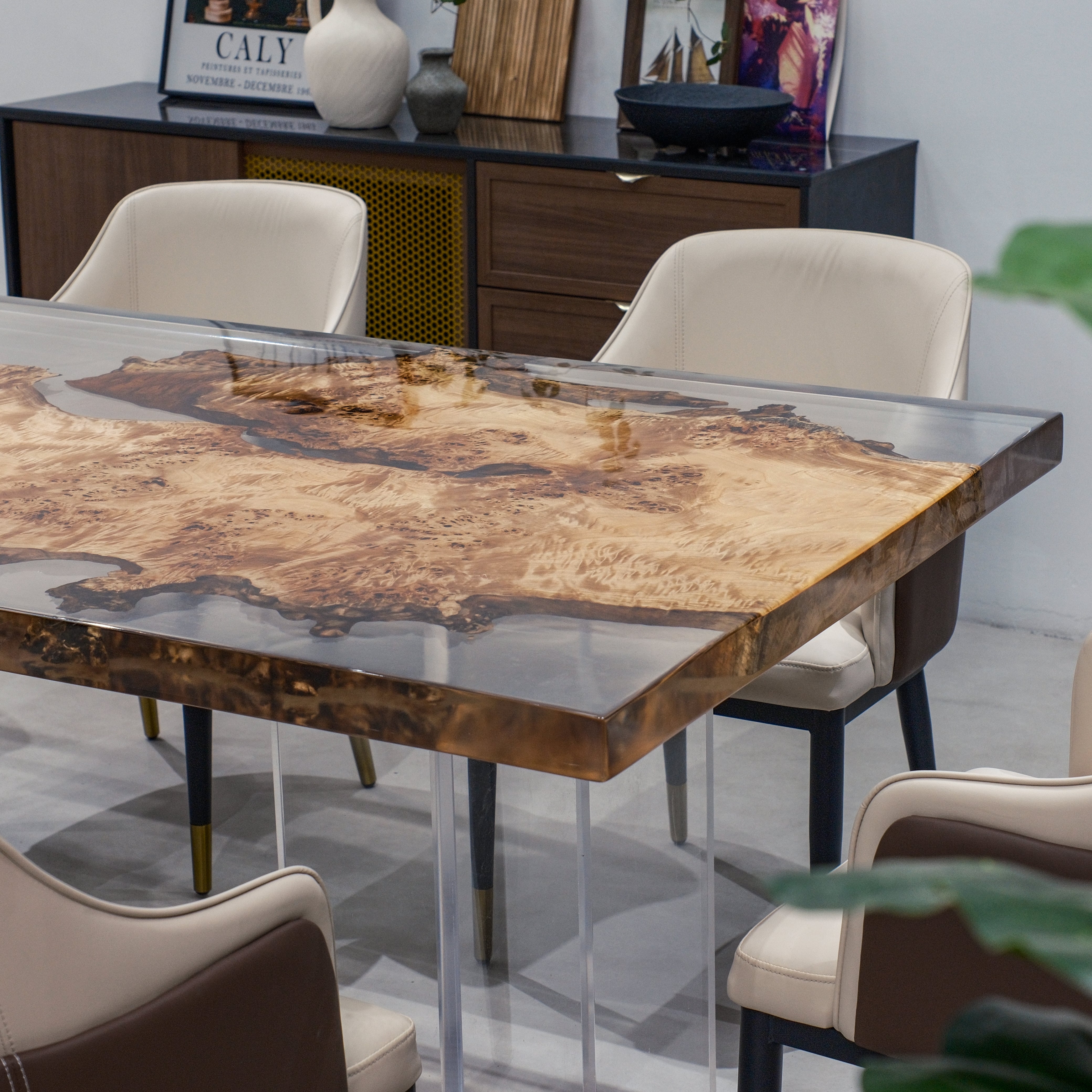 Poplar Epoxy Table | XFZB4115