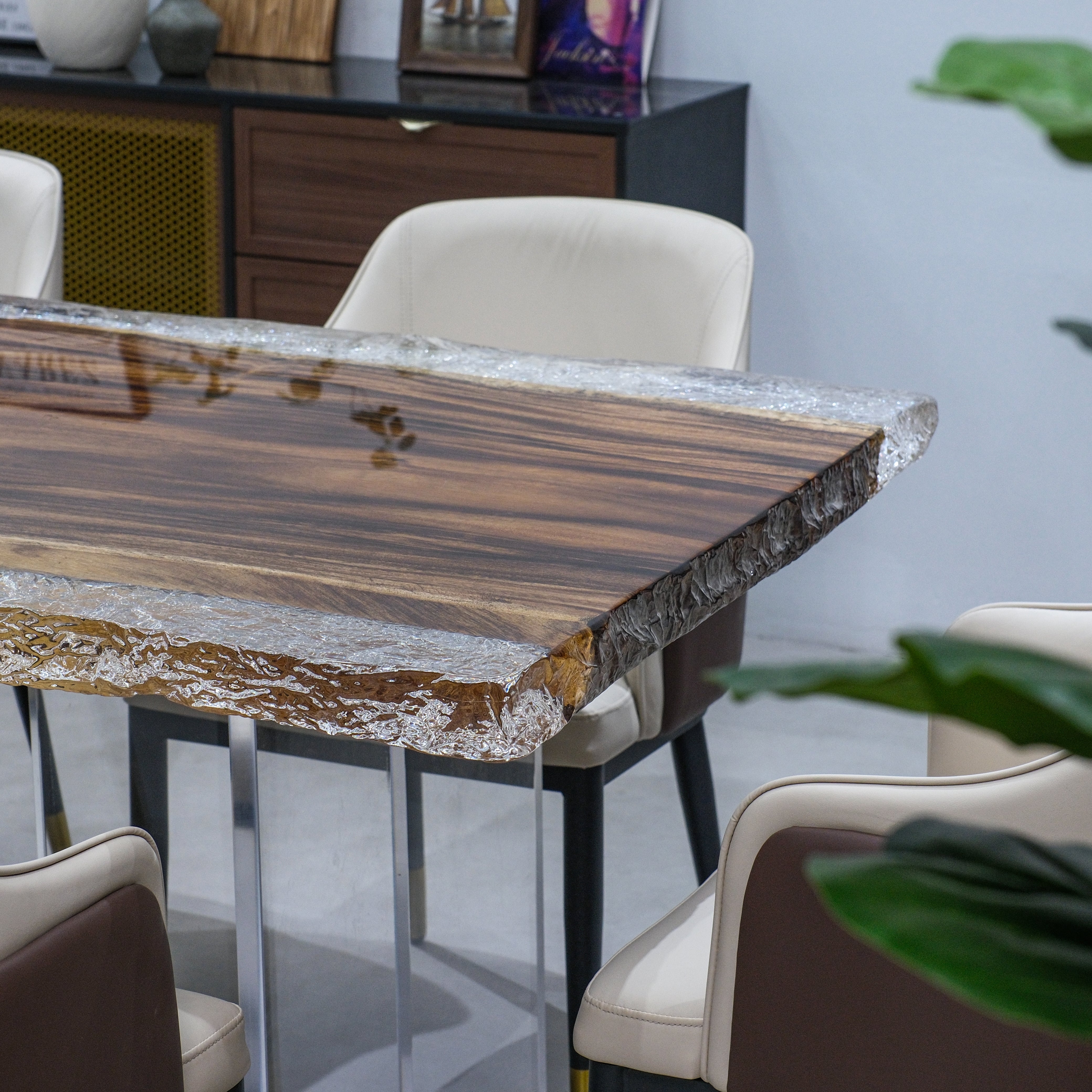 Walnut Epoxy Table | XNZB8038