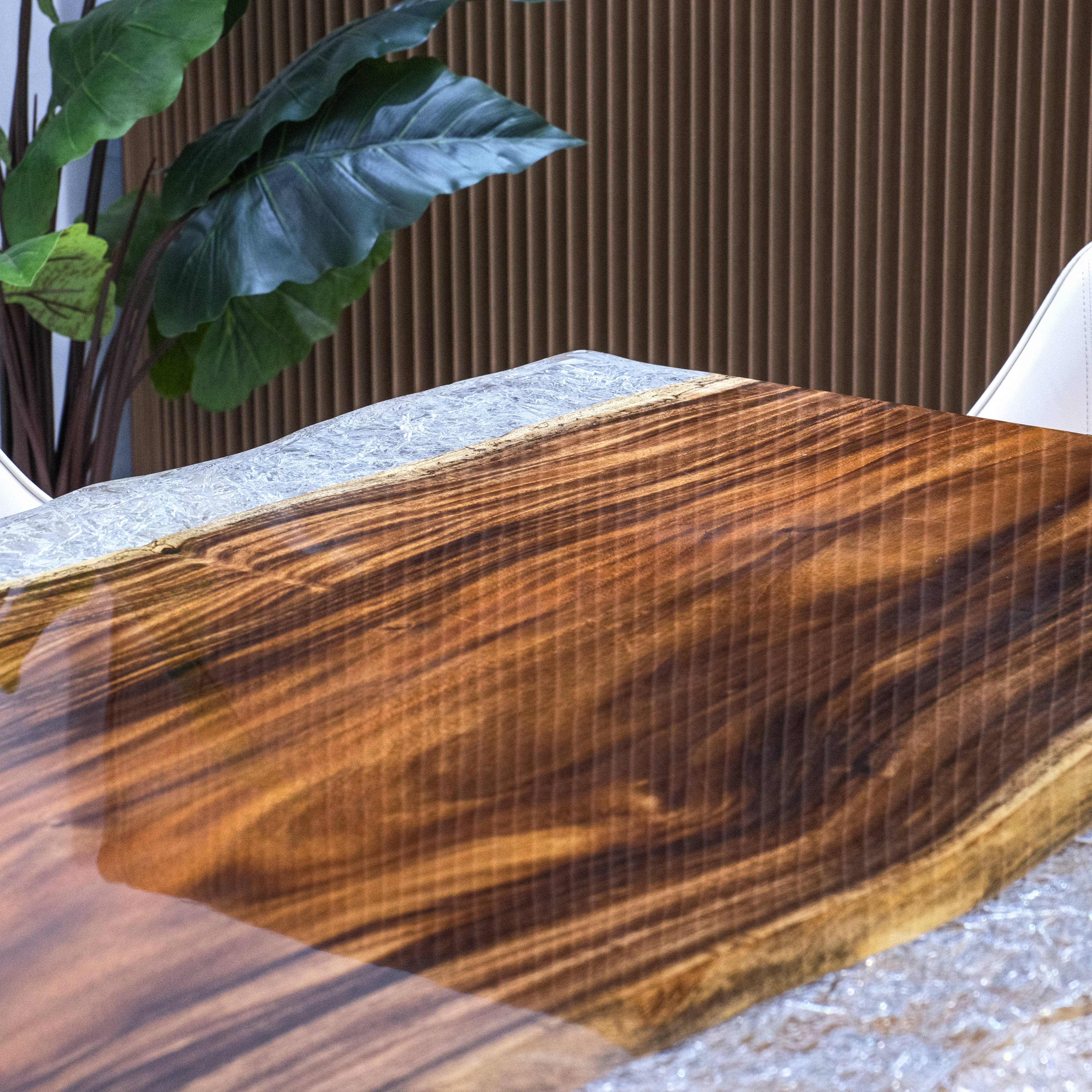 Walnut Epoxy Table | XNZB8038