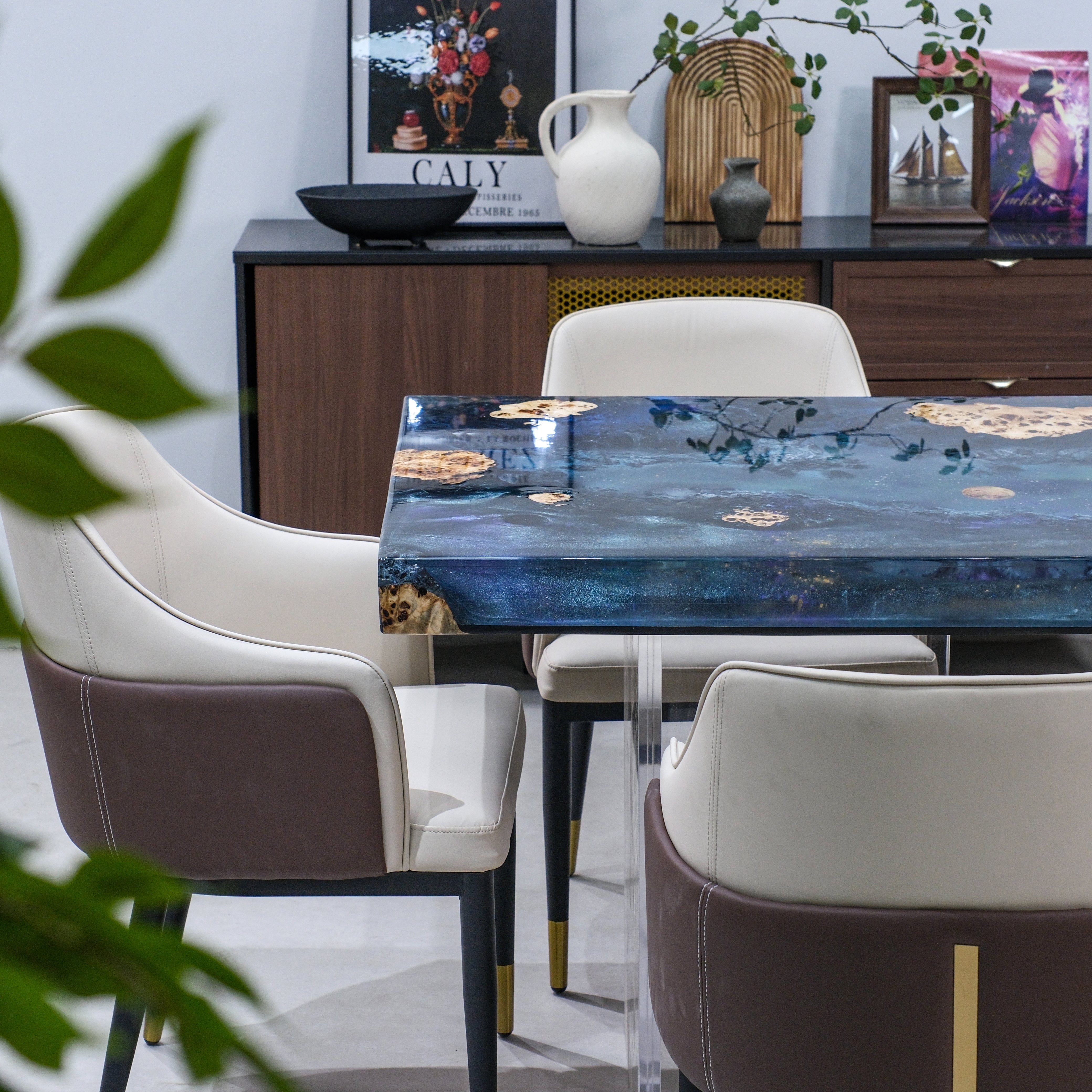 Poplar Epoxy Table | XFZB1001