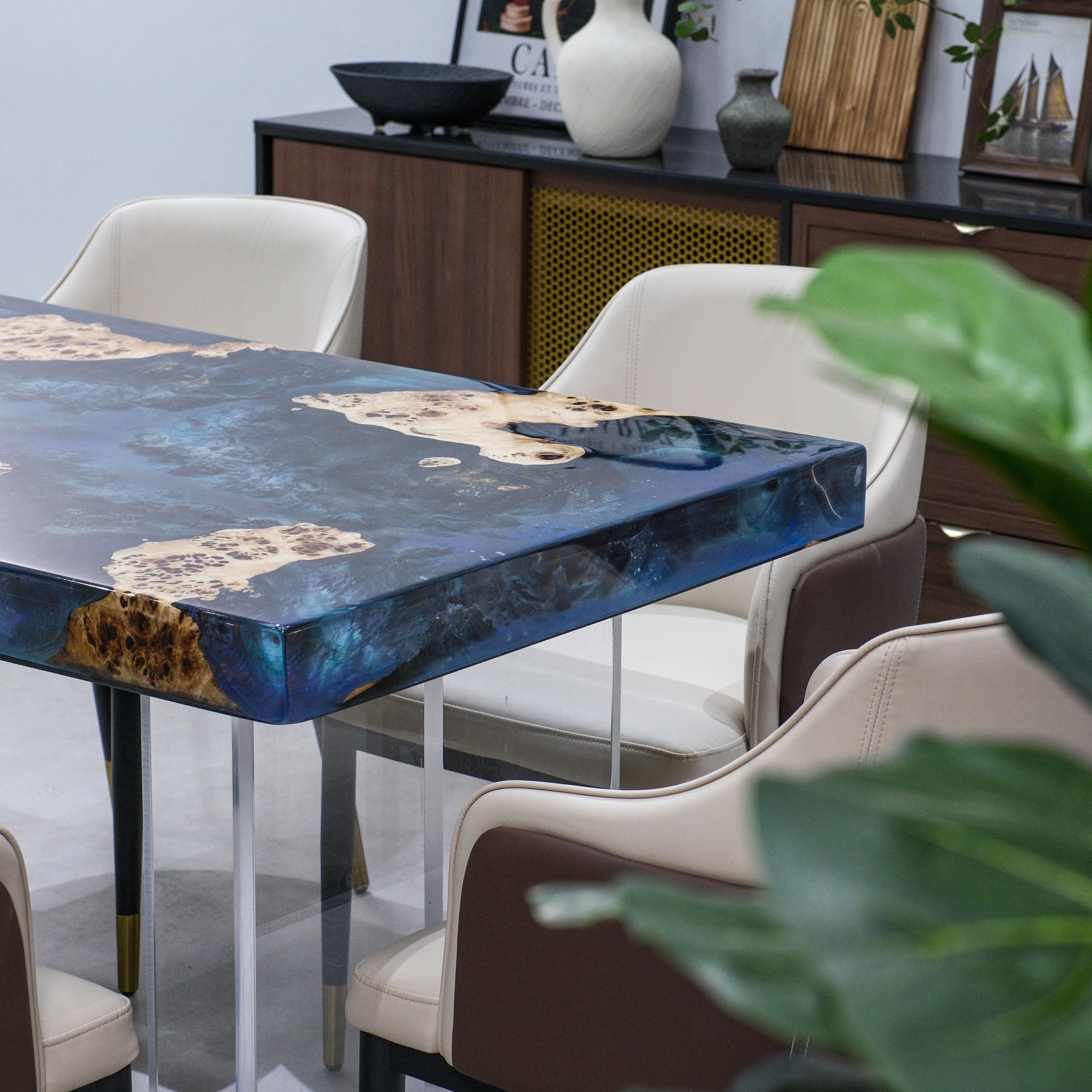 Poplar Epoxy Table | XFZB1001