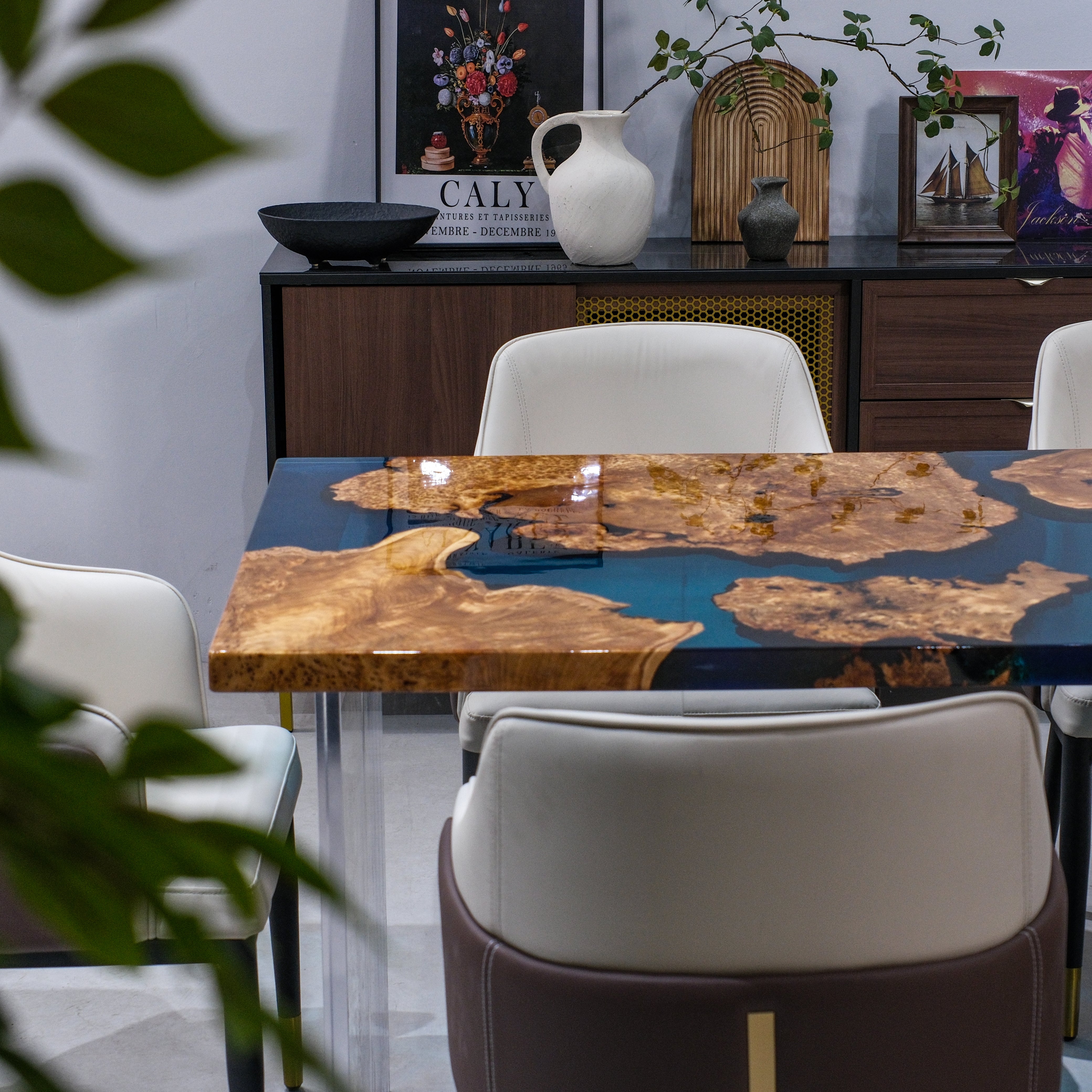 Cedar Burl Epoxy Table | XSZB3031