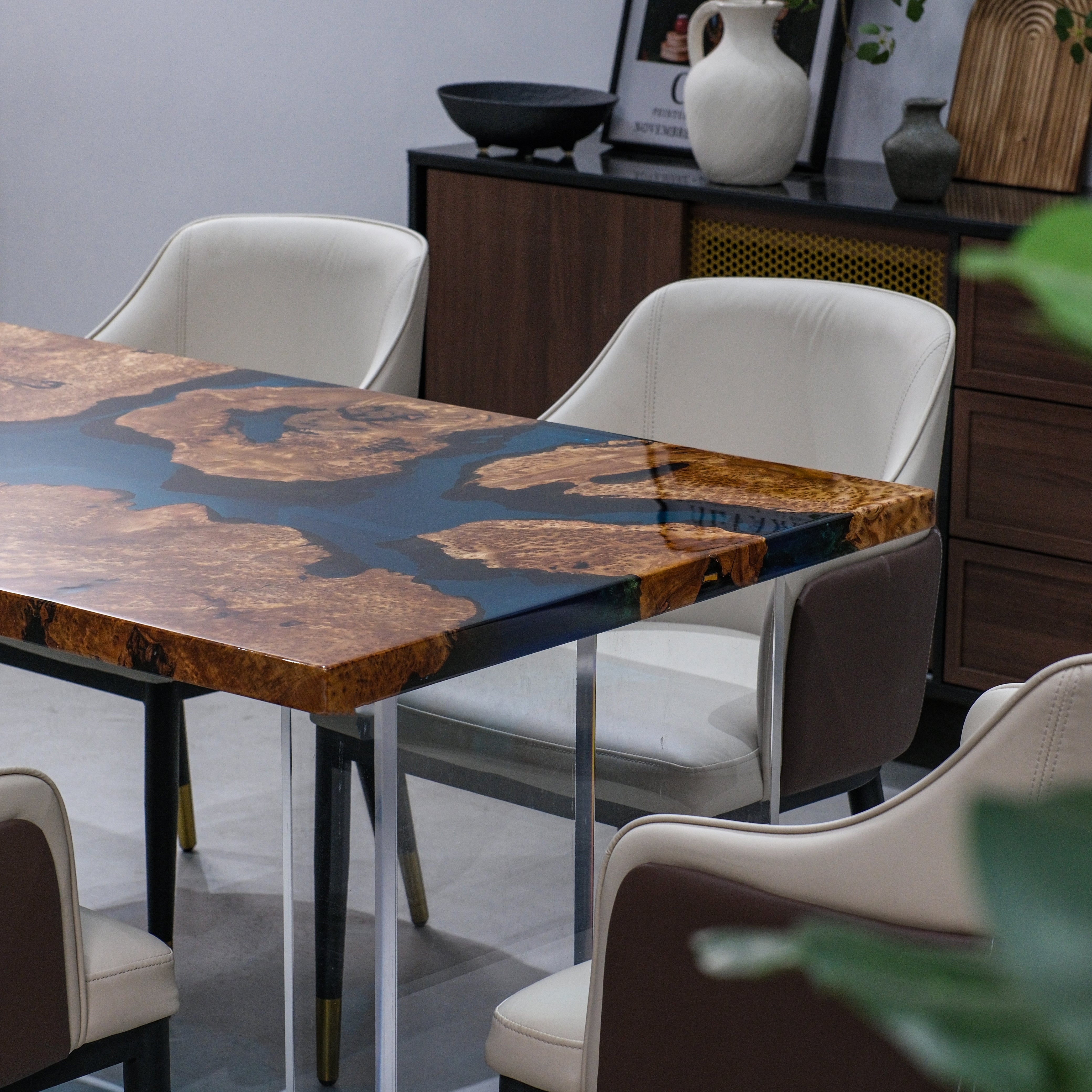 Cedar Burl Epoxy Table | XSZB3031