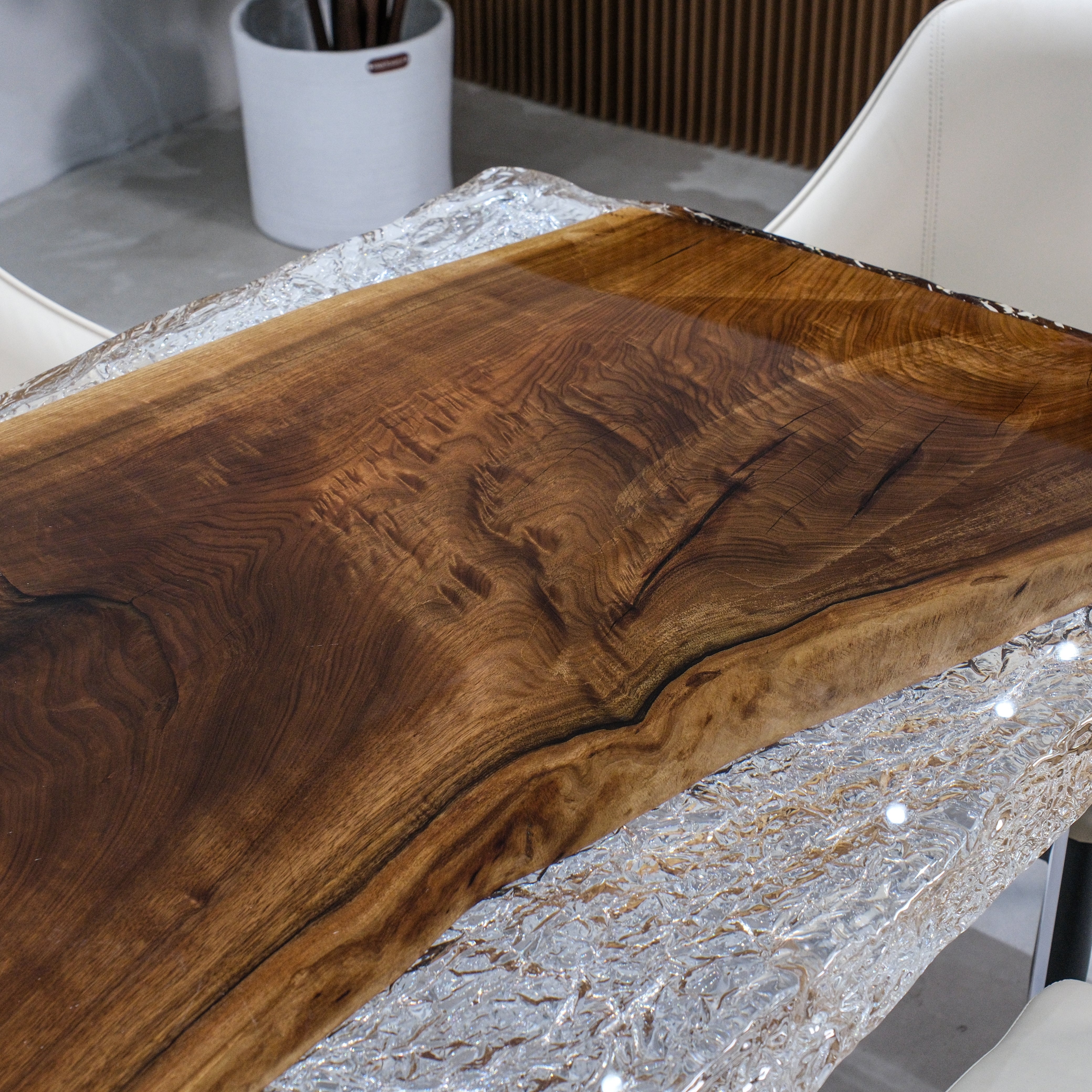 Black Walnut Epoxy Table | XHTZB8019